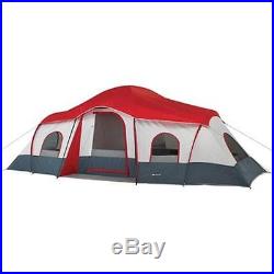 Ozark Trail 10 Person 3-room Instant Cabin Tent New Large Roomy Camping Outdoor