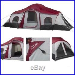 Ozark Trail 10 Person 3-room Instant Cabin Tent New Large Roomy Camping Outdoor