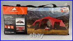 Ozark Trail 10-Person Family Camping Tent 3 Divided Rooms 21' x 15' Interior