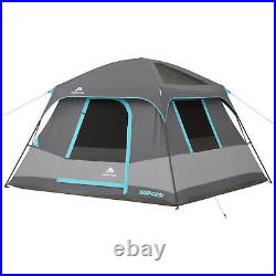 Ozark Trail 10' x 9' Dark Rest Frp Cabin Tent Sleeps 6 Canopy Shelter Sleeper