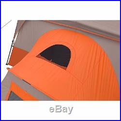 Ozark Trail 11 Person 3 Room Instant Cabin Family Large Tent Camping OrangeBeige