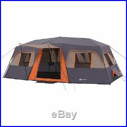 Ozark Trail 12 Person 3 Room Instant Cabin Tent Orange 20'x10' x 80H