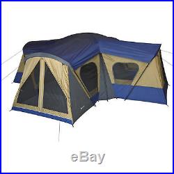 Ozark Trail 14-Person 4-Room Base Camp Cabin Tent With 4 Entrances Quick Set Up
