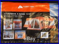 Ozark Trail 14 Person 4 Room Base Camp EXTRA LARGE Tent Family Outdoor Camping