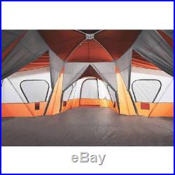 Ozark Trail 14-Person 4-Room Base Camp Tent Orange Camping Tent
