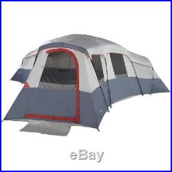 Ozark Trail 20-Person 4-Room Cabin Tent 3 Entrances Fits 6 Queen Air Mattresses