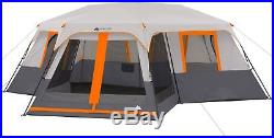 Ozark Trail 20 x 18 Instant Cabin Tent 3-Room Sleeps 12 Person Camping Outdoor