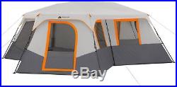 Ozark Trail 20 x 18 Instant Cabin Tent 3-Room Sleeps 12 Person Camping Outdoor