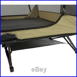 Ozark Trail 2 Person Cot Tent Hunting Padded Floor Camping Elevated Gear Storage
