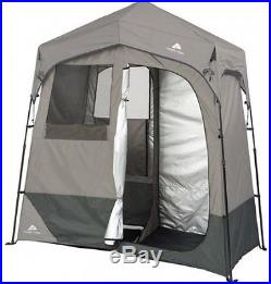 Ozark Trail 2-Room Instant Portable Shower Tent Utility Shelter Outdoor Camping