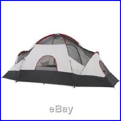 Ozark Trail 8 Person Camping Tent Cabin Yurt Family Outdoor Room w 2 Mattress