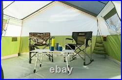 Ozark Trail 8-Person Family Cabin Tent 1 Room with Screen Porch, Green-Free Ship