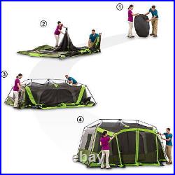 Ozark Trail 9Person 2Room Instant Cabin Tent With Screen Room Family Camping Tents