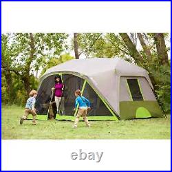 Ozark Trail 9 Person 2 Room Instant Cabin Tent with Screen Room, Free Shipping