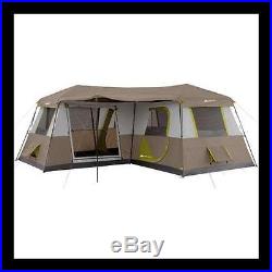 Ozark Trail New 12 Person 3 Room LShaped Instant Cabin Tent Camping Shelter