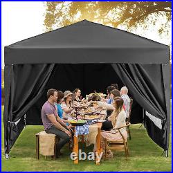 PNKKODW Tent 10x10 Pop Up Canopy Tent with Sidewalls Tent with 4 Weight Bags