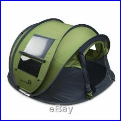 Peaktop 4 Person Instant Pop up Camping Tent Hiking Backpack 4000mm Waterproof