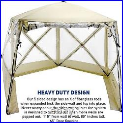 Pentagon Pop Up Bubble Tent Clear 9.6' X 9.6' Instant Weather Style Tent