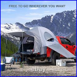 Pickup Truck Tent Waterproof 5.5Ft-6.6Ft Truck Bed Tent Double Layer 2 Person Tr