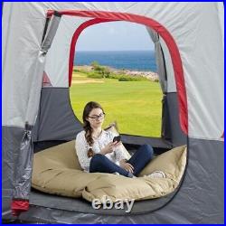 Polyester Cloth Fiberglass Poles Can Accommodate 14 People Camping Tent Red And