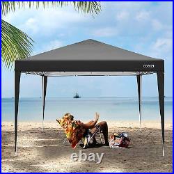 Pop Up Canopy 10'X10' Outdoor Wedding Party Tent Gazebo Shelter with 4 Sidewalls