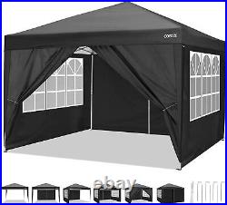 Pop Up Canopy 10'X10' Outdoor Wedding Party Tent Gazebo Shelter with 4 Sidewalls