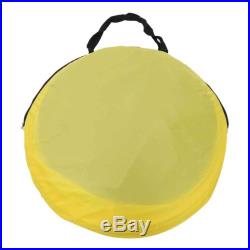 Popup Beach Tent Portable Foldable Outdoor Hiking Travel Camping Shelter Yellow