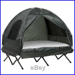 Portable 2 Person Raised Camping Tent Cot Combination for Fishing and Hunting
