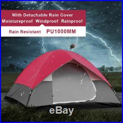 Portable 6 Person Family Tent Easy Set-up Outdoor Camping Hiking Rainproof WithBag
