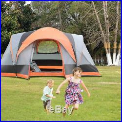 Portable 8 Person Automatic Pop Up Family Tent Easy Set-up Camping Hiking With Bag