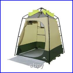 Portable Camping Shower Tent Lighted Changing Room Privacy Toilet Bath Shelter
