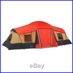 Portable Camping Tent Cabin 10 Person 3 Room Folding Waterproof Carry Bag Hiking