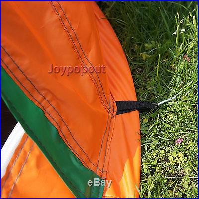 Portable Orange Easy & Quick Setup Pop Up Camping Hiking Instant Tent CRAZY SALE