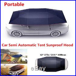Portable Semi-automatic Outdoor Car Tent Umbrella Roof Cover UV Protection Kits
