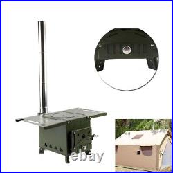Portable Tent Camping Stove, Outdoor Storage Wood Stove, Heating Burner Stove