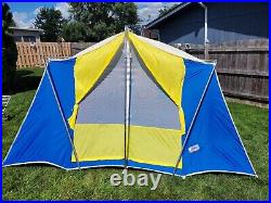 Pristine Vintage Montgomery Ward Western Deluxe Family Cabin Tent, 9' x 12