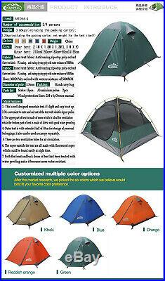 Professional High Quality Four Seasons Mountaineering Tent for 3 persons-Camppal
