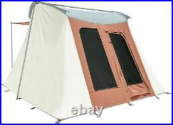 Prota Camping Tent 10'x10' 6 Person 100% Cotton Canvas Flex-bow Cabin Style Tent