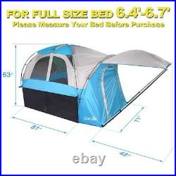 Quictent Full Size 6.4'-6.7' Truck Tent Camping Shelter Outdoor Pickup Bed Box