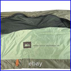 REI Tent Camp Dome 2 WITH Footprint 2 Person Green Dome Tent 84x54X42
