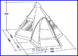 ROBENS KIOWA 10 Person/Man Tipi/Teepee Base Camp, Bushcraft or Family Tent