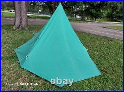 Rare Vintage Boy Scouts Of America 2P Canvas Tent Overnighter 1415-2000 read