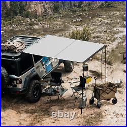 Retractable Car Side Awning Canopy 6.6x6.6ft for Travel Camping Hiking Fishing