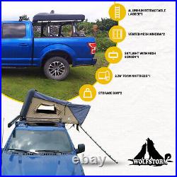 Rooftop Tent, Hard Shell Tent with Ladder Foam Mattress Travel Outdoor Tent
