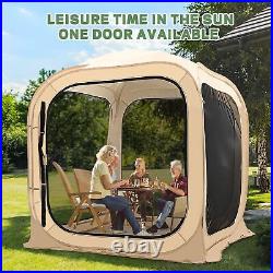 SLSY Screen House Tent Pop-Up 2-6 Person Mesh Canopy Instant Screen Tent Patio