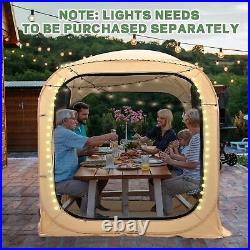 SLSY Screen House Tent Pop-Up 2-6 Person Mesh Canopy Instant Screen Tent Patio