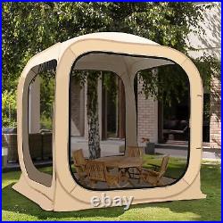 SLSY Screen House Tent Pop-Up 2-6 Person Mesh Canopy Instant Screen Tent Patio