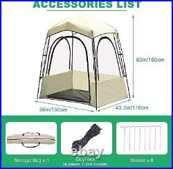 SLSY Sport Tent with Removable Top Cover/Sealed Floor, Instant Weather Proof Pod