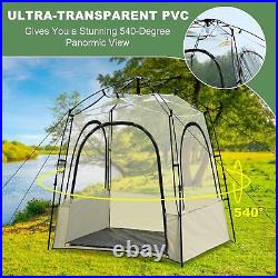 SLSY Sport Tent with Removable Top Cover/Sealed Floor, Instant Weather Proof Pod