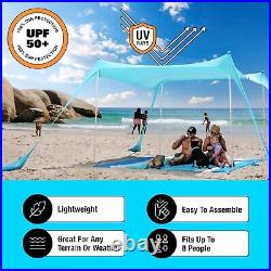 SUN NINJA Pop Up Beach Tent Sun Shelter UPF50+